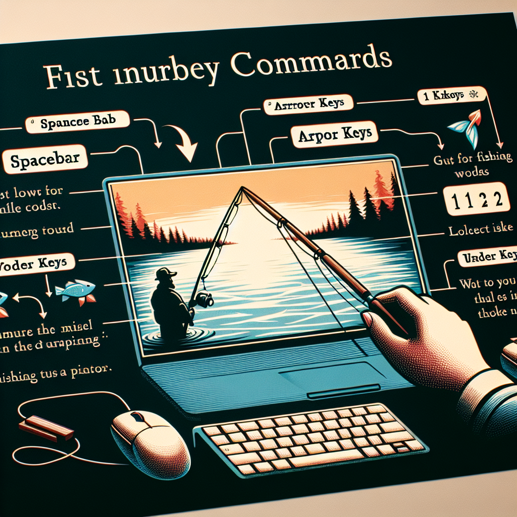 Control instructions for fishing game